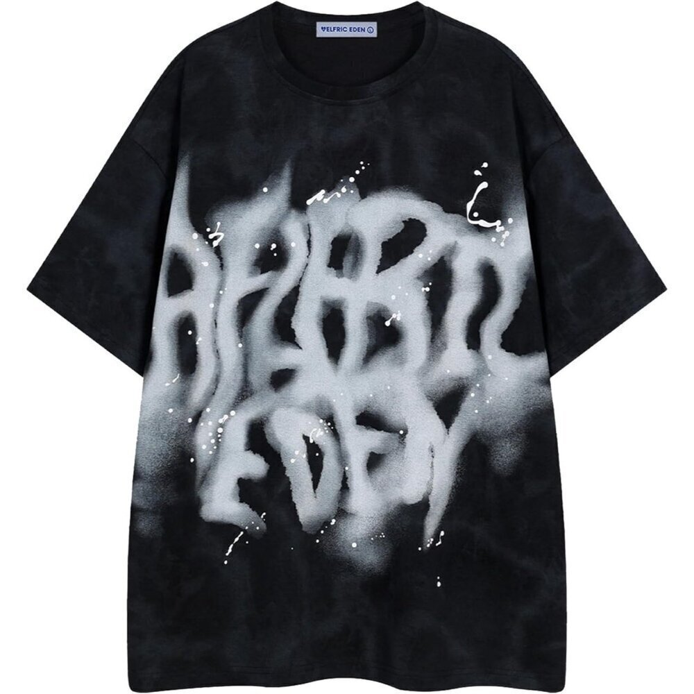 🆕Brand New - Men Black Graphic Tee T Shirts